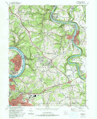 Donora 1993 topographic map thumbnail