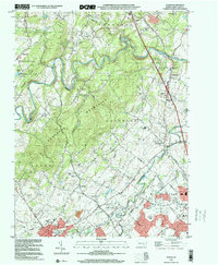 Dover 1999 topographic map thumbnail