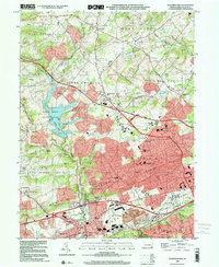 Downingtown 1999 topographic map thumbnail
