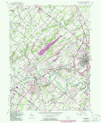 Doylestown 1953 topographic map thumbnail