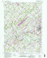 Doylestown 1992 topographic map thumbnail