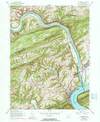 Duncannon 1952 topographic map thumbnail