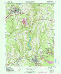Ebensburg 1963 topographic map thumbnail