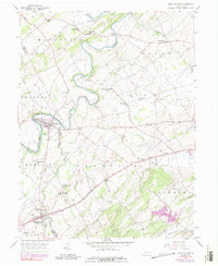 Abbottstown 1953 topographic map thumbnail