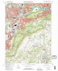 Allentown East 1964 topographic map thumbnail
