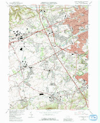 Allentown West 1964 topographic map thumbnail