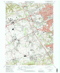 Allentown West 1964 topographic map thumbnail