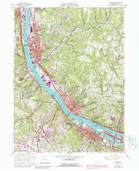 Ambridge 1960 topographic map thumbnail