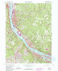 Ambridge 1960 topographic map thumbnail