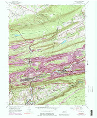 Ashland 1953 topographic map thumbnail