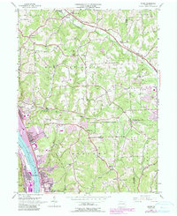 Baden 1953 topographic map thumbnail
