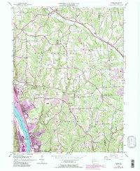 Baden 1953 topographic map thumbnail