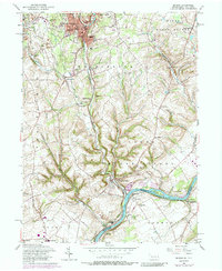 Bangor 1956 topographic map thumbnail