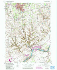 Bangor 1956 topographic map thumbnail