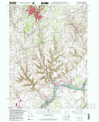 Bangor 1997 topographic map thumbnail