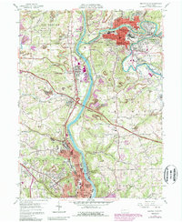 Beaver Falls 1957 topographic map thumbnail