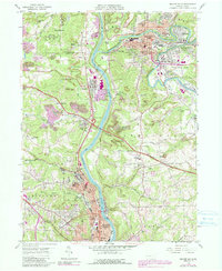 Beaver Falls 1957 topographic map thumbnail