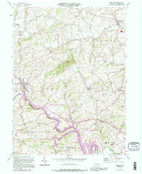 Bernville 1992 topographic map thumbnail