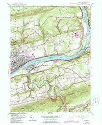 Berwick 1955 topographic map preview