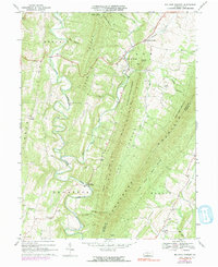 Big Cove Tannery 1967 topographic map thumbnail