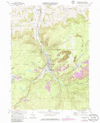 Blossburg 1970 topographic map thumbnail