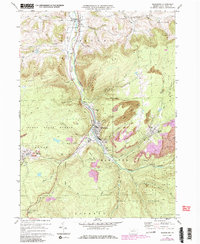 Blossburg 1970 topographic map thumbnail