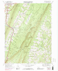 Breezewood 1969 topographic map thumbnail