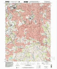 Bridgeville 1993 topographic map thumbnail