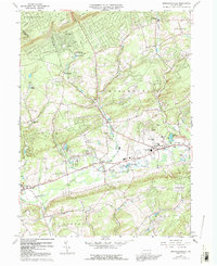 Brodheadsville 1960 topographic map thumbnail