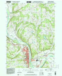 Towanda 1998 topographic map thumbnail
