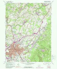 Uniontown 1963 topographic map thumbnail