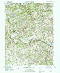 Unionville 1953 topographic map thumbnail