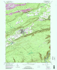 Weatherly 1948 topographic map preview