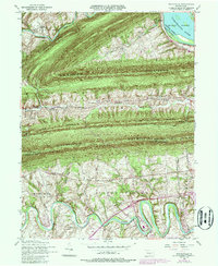 Wertzville 1952 topographic map thumbnail