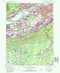 Wilkes-Barre West 1947 topographic map thumbnail