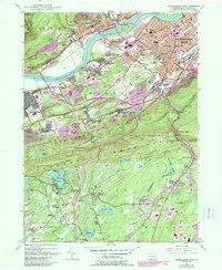Wilkes-Barre West 1947 topographic map thumbnail
