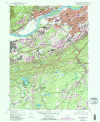 Wilkes-Barre West 1947 topographic map thumbnail