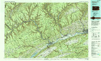 Williamsport West 1984 topographic map thumbnail