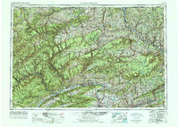 Williamsport 1962 topographic map thumbnail