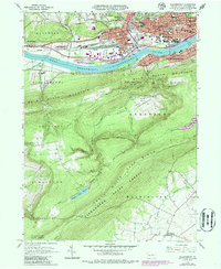 Williamsport 1965 topographic map thumbnail