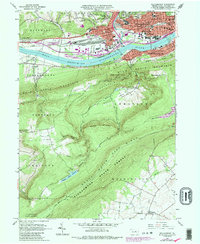 Williamsport 1965 topographic map thumbnail