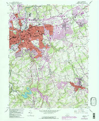 York 1954 topographic map thumbnail