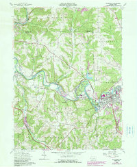 Zelienople 1958 topographic map thumbnail