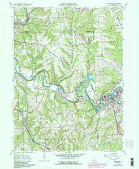 Zelienople 1958 topographic map thumbnail
