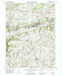 Parkesburg 1953 topographic map thumbnail
