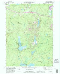 Pecks Pond 1992 topographic map thumbnail