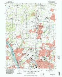 Pennington 1995 topographic map thumbnail