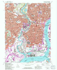 Philadelphia 1967 topographic map thumbnail