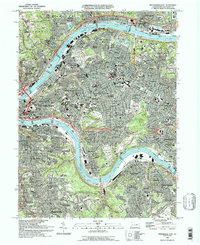 Pittsburgh East 1993 topographic map thumbnail