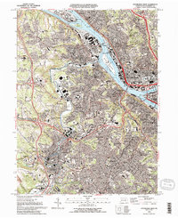 Pittsburgh West 1993 topographic map thumbnail
